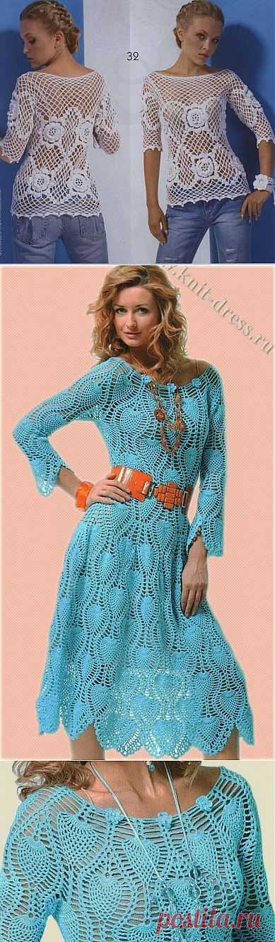 Ажурные наряды крючком.