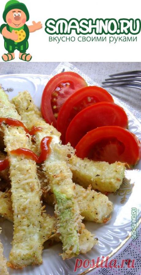 Запеченные кабачки в сухарях и тертом сыре - пошаговый рецепт с фото