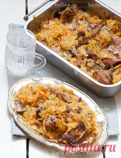 Рулька в духовке с капустой – рецепт приготовления с фото от Kulina.Ru