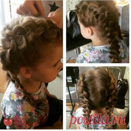 Наши маленькие👧 модницы тоже😁 хотят быть неотразимы!!! Шикарные косы🐙 для самых любимых👸 принцесс. Стилист❤ Анжела 
м.Выхино