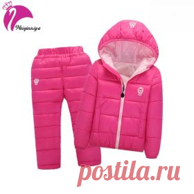 Детский осенний костюм - пуховик и штаны, для мальчиков и девочек | shopperali