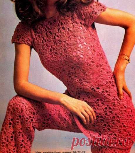 Брюки и топ. Схема вязания крючком