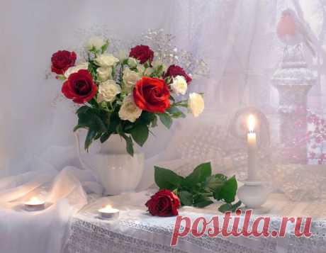 Зима, как белая свеча Натюрморты