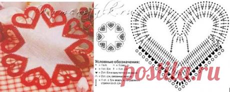 Сердце крючком – 7 СХЕМ И 1 МАСТЕР-КЛАСС. Женские разговоры |