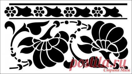 Цветочные трафареты для творчества. - Клуб рукоделия - Страна Мам