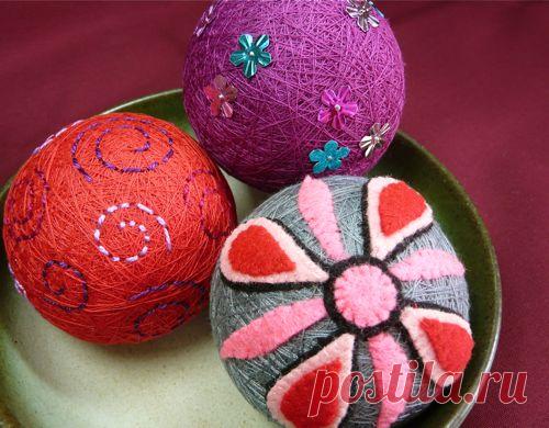 Como hacer Bolas Temari Tutos y Patrones - enrHedando