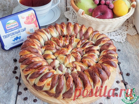 Пирог с творожным сыром и клюквой Кулинарный рецепт