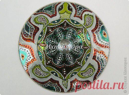 Витражные фантазии на дисках | Страна Мастеров