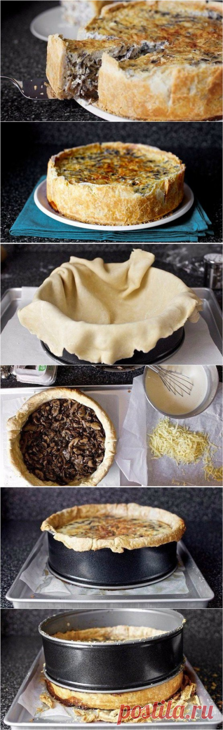 Очень грибной пирог