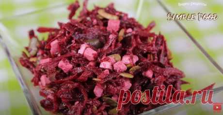 Салат из свеклы - это очень простой, но невероятно вкусный салат. Салат из свеклы - это очень простой, но невероятно вкусный салат. На самом деле, в нём множество витаминов и необычный вкус.