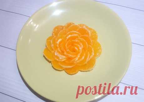 Роза из мандаринов 👩‍🎓 совет от Марина Инабекова ✔Амбассадор Кукпад ✔🏃‍♀️🏃‍♀️🏃‍♀️🌳 ✈️ - Cookpad
