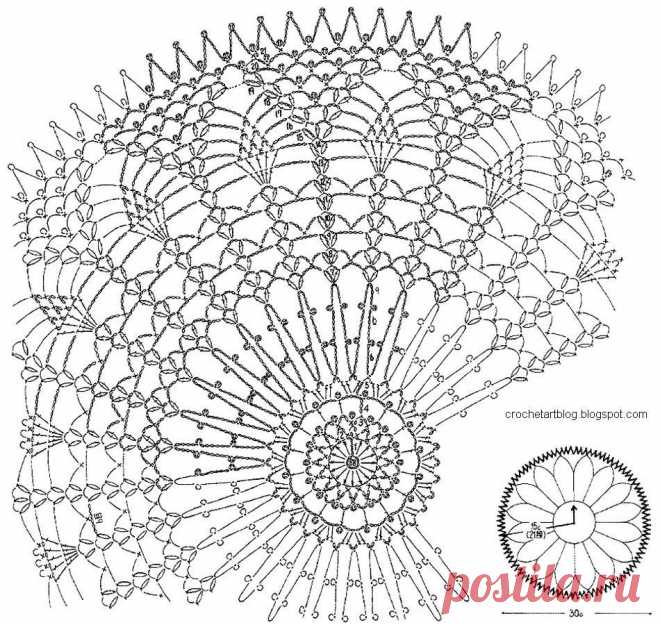 Crochet Art: Crochet Lace Doily Free Pattern - So fine Doily