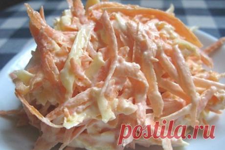 Рецепт: Салат из банана и моркови