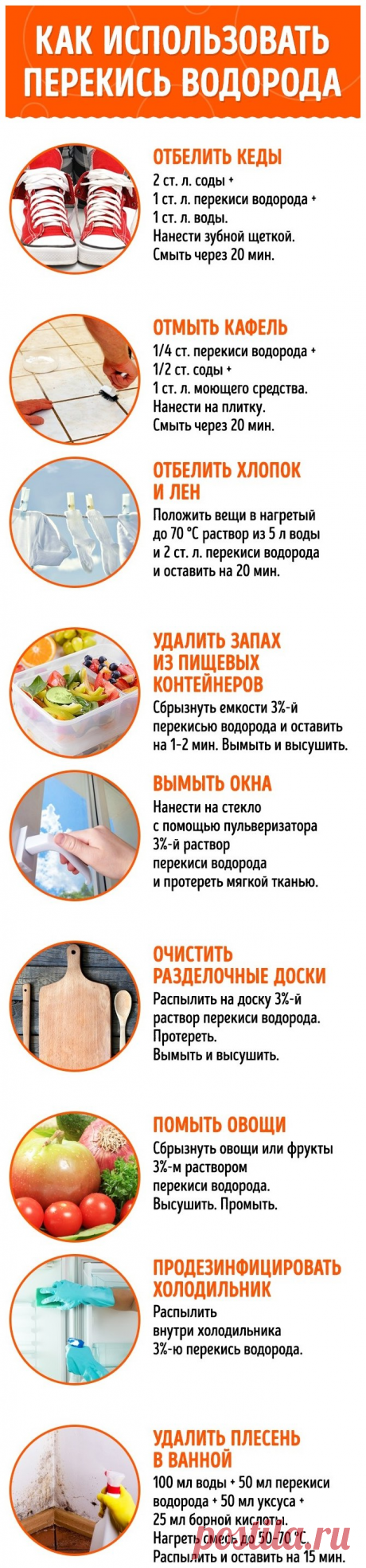 Способы использования перекиси в быту | Делимся советами
