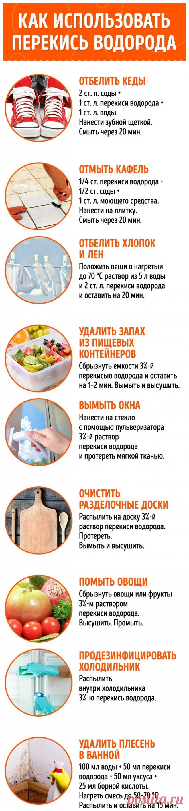 Способы использования перекиси в быту | Делимся советами