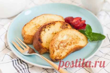 ​Сладкие гренки с молоком и яйцом