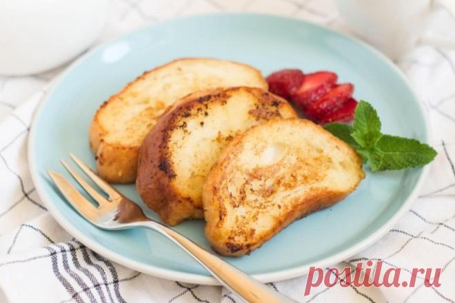 ​Сладкие гренки с молоком и яйцом