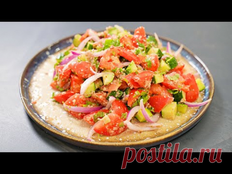 Самый популярный грузинский САЛАТ с ореховой заправкой!  Невероятно вкусный и очень простой салат
