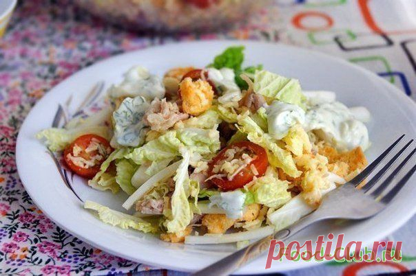 Салат "Цезарь" по-русски / Мясные / Кулинарные рецепты - Фуд-клаб.ру
