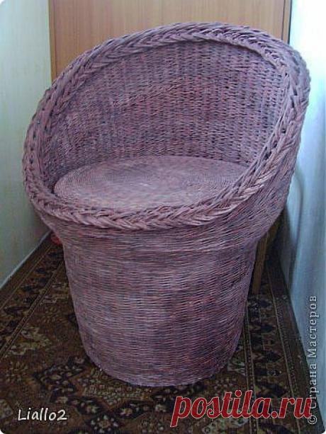 Кресло из бумажной лозы | Страна Мастеров