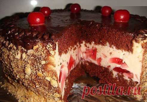 Торт "Вишнёвый закат".