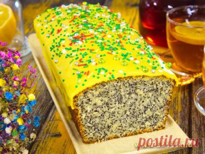 Лимонный кекс с маком. Лимонный кекс с маком