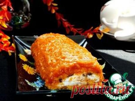 Морковный рулет с курагой - кулинарный рецепт