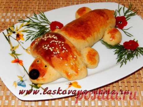 Оригинальный закусочный пирог «Такса»