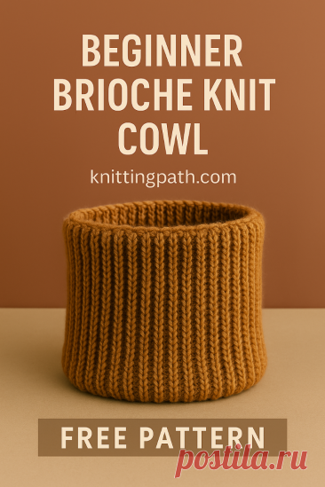 Beginner Brioche Knit Cowl