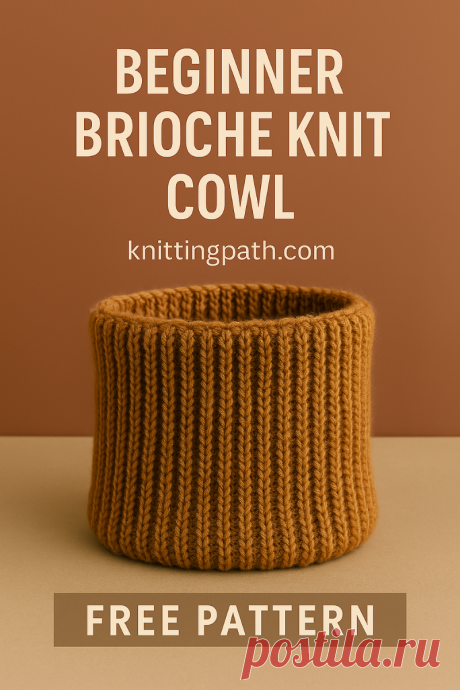 Beginner Brioche Knit Cowl