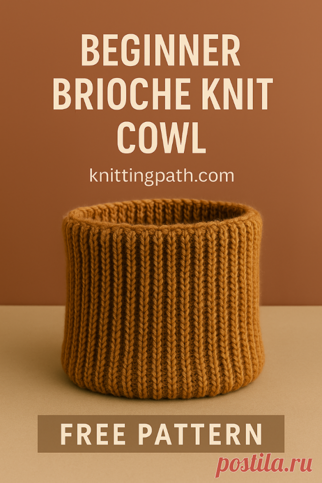 Beginner Brioche Knit Cowl