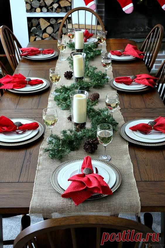 Ideas de decoración para la mesa de Navidad