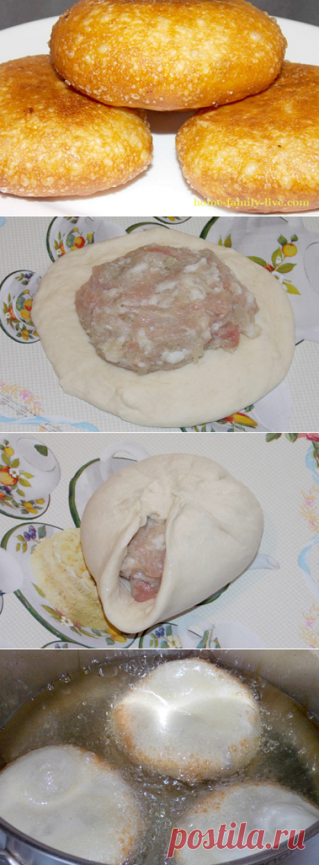 Пирожки с мясом жареные/Сайт с пошаговыми рецептами с фото для тех кто любит готовить