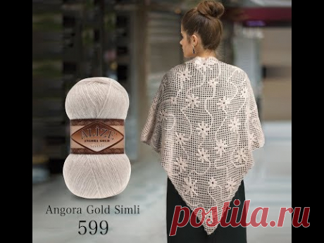 Rengi Rengine İşlemeli Şal-Making Tone On Tone Embroidery Shawl