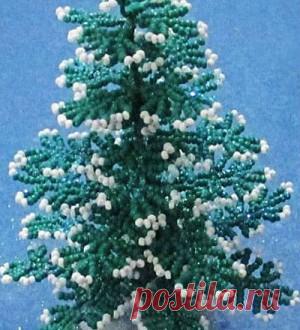 Елка из бисера мастер-класс | Рукодельная грядка