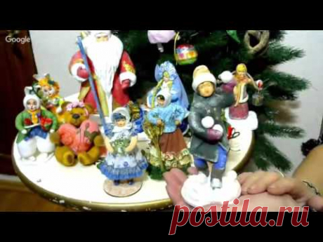 Васько Елена. Ватная игрушка на елку. Грибочек.