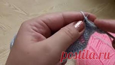 Красивый и простой узорчик спицами