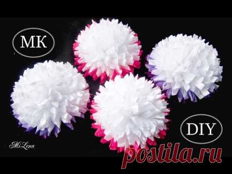 Пышные банты из узкой ленты, МК / DIY Lush Ribbon Bows - YouTube