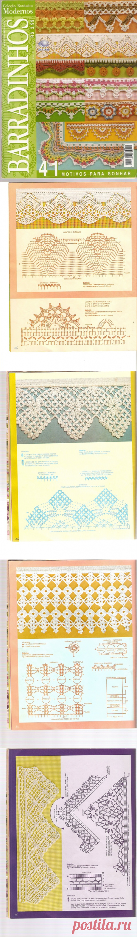 Буклет: Bordados Modernos Barradinhos №04 (кайма) - Вяжем сети, спицы и крючок - ТВОРЧЕСТВО РУК - Каталог статей - ЛИНИИ ЖИЗНИ