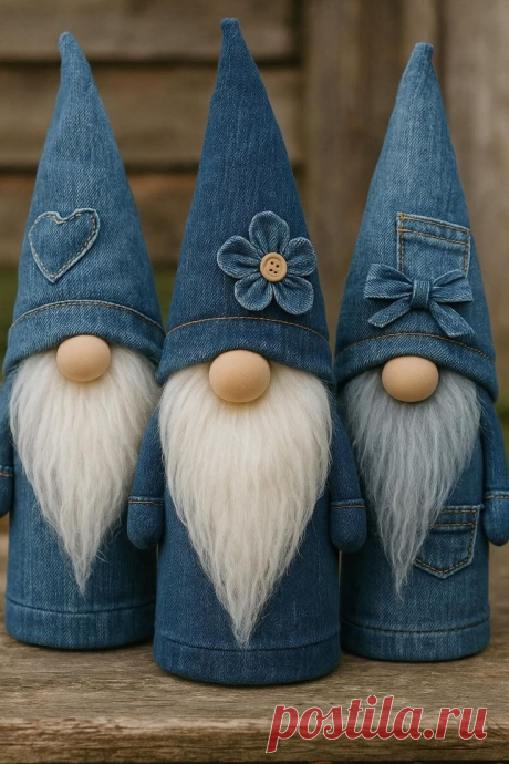 Гномы из джинсовой ткани