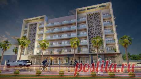 High rise appartment building sketchup model and lumion