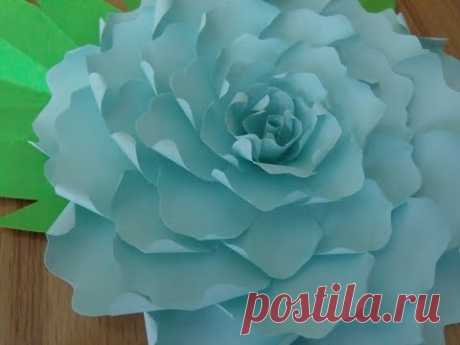 Роза из бумаги. Простой, но красивый цветок из бумаги!