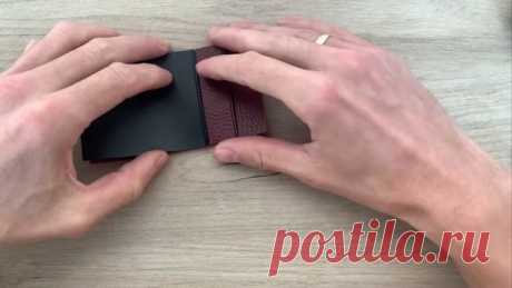 Кожаный кардхолдер своими руками. Leather cardholder with your own hands. Всем Привет. Сегодня видео будет посвящено кошельку из кожи своими руками . По вместительности состоит из двух отделов для карт , один отдел для карт или других задач и центральный отдел на молнии для банкнот + мелочь если надо. Как то так, поэтому кому понравилось ставьте лайк, пишите комментарии,