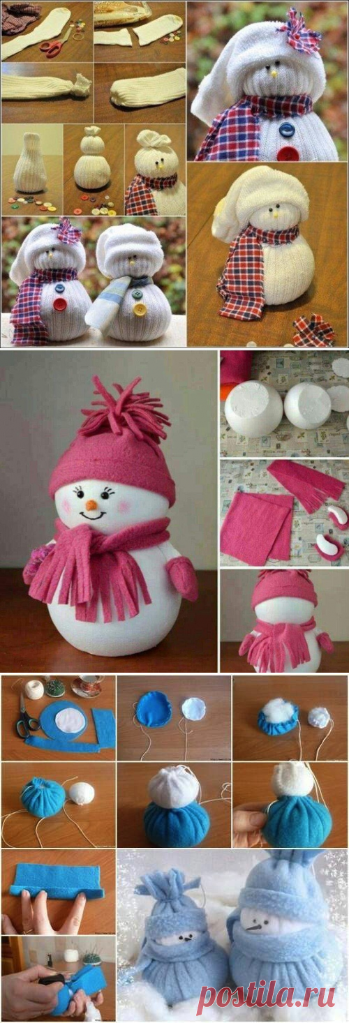Множество идей снеговиков — Сделай сам, идеи для творчества - DIY Ideas