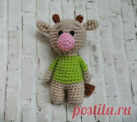 Вяжем бычка крючком. Символ 2021 года. Мастер-класс. Часть 2 | Записки вязальщицы со стажем | Яндекс Дзен