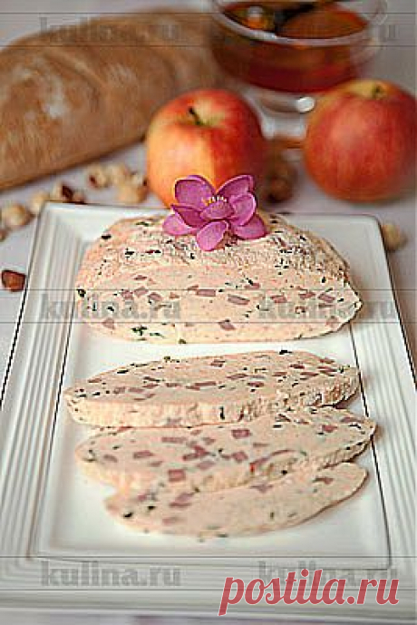 Домашний сыр с петрушкой и ветчиной