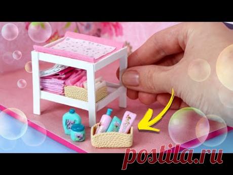 Как сделать пеленальный столик для кукол! Мебель для кукол своими руками 😍 Анна Оськина