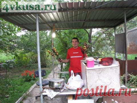 Шашлык из картошки | 4vkusa.ru