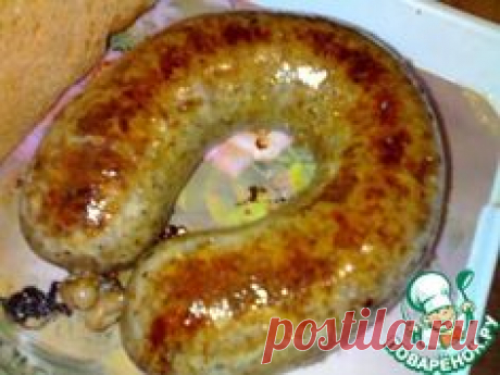 Домашняя колбаса с куриной печенью и гречкой