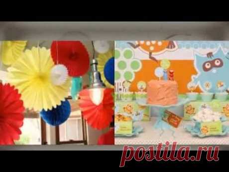 Как украсить и оформить детский День рождения Детский праздник идеи украшения и декора - YouTube